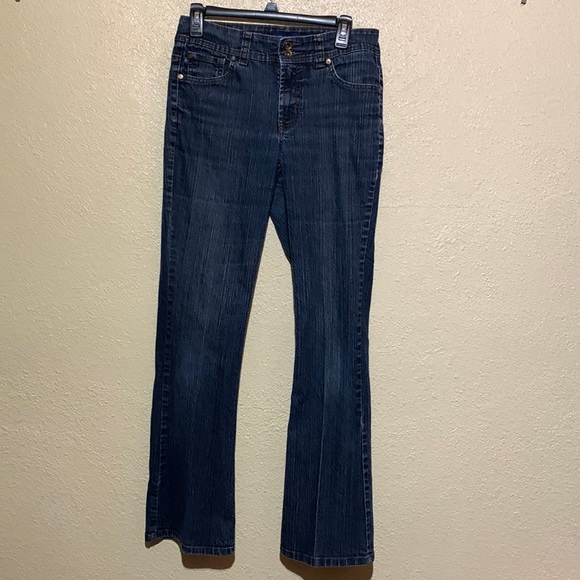Bandolino Blue Denim Jeans Pants Size 6 Flap Pockets 🌀 - Picture 1 of 16